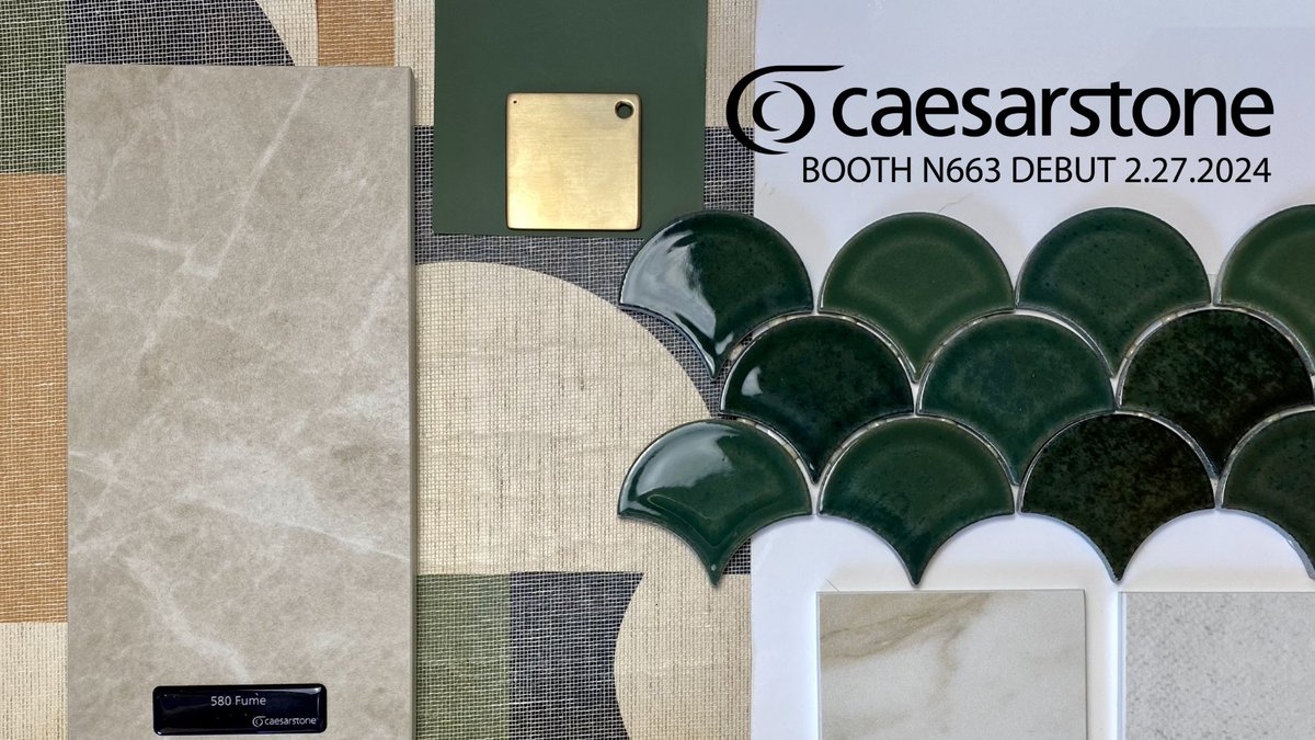 We’re unveiling the latest kitchen and bathroom trends today at this year's #KBIS2024! 🍽️✨ How do we begin such a monumental design project? Just like you, by starting with our inspiration, our surfaces and then our moodboard! caesarstone.ca/blog/caesarsto… @KBIS