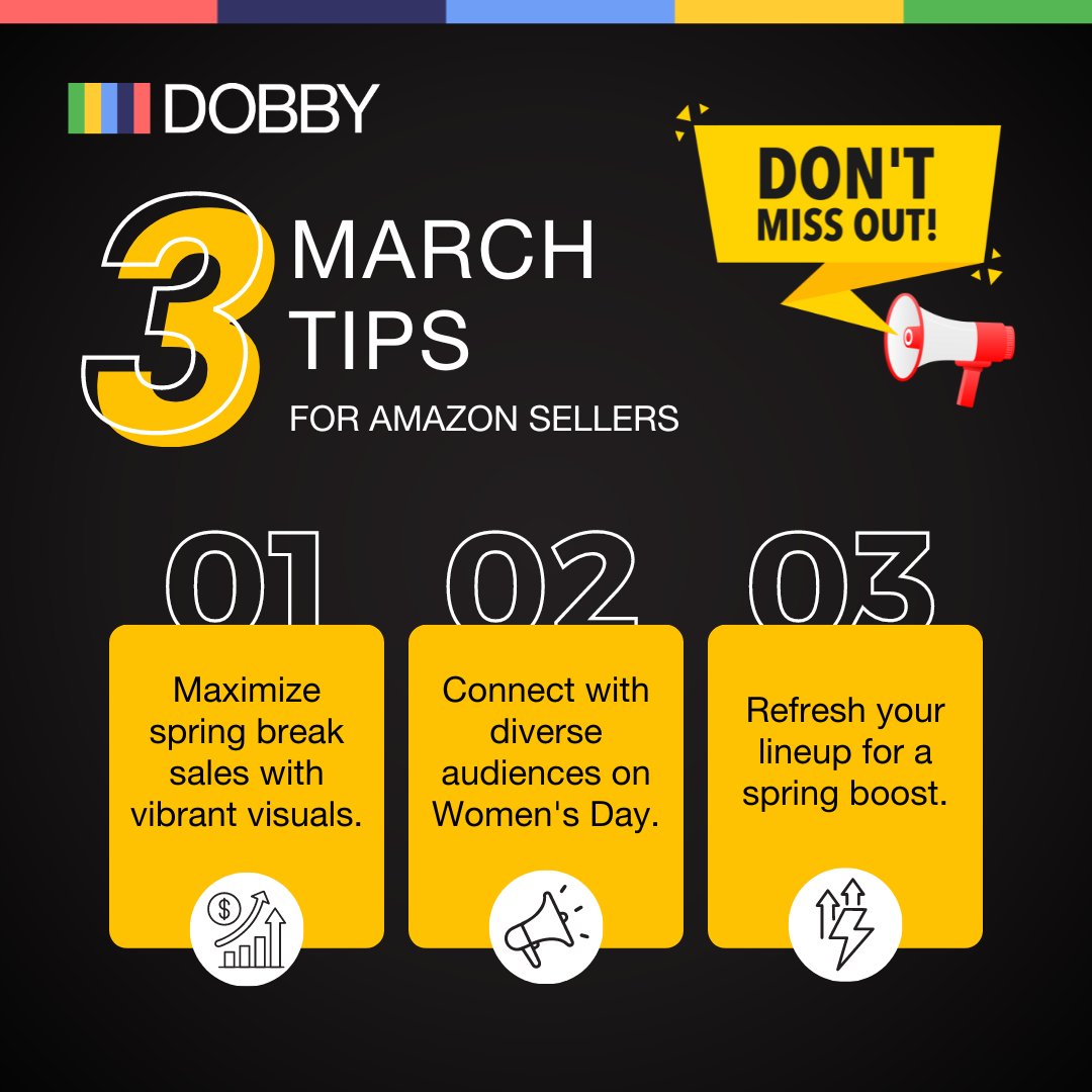 DobbyAds's tweet image. Spring into success with Dobby Ads! Elevate your Amazon presence and captivate your audience with compelling content. 🌷🚀 

#DobbyAds #AmazonSuccess #SpringSuccess #AmazonElevated