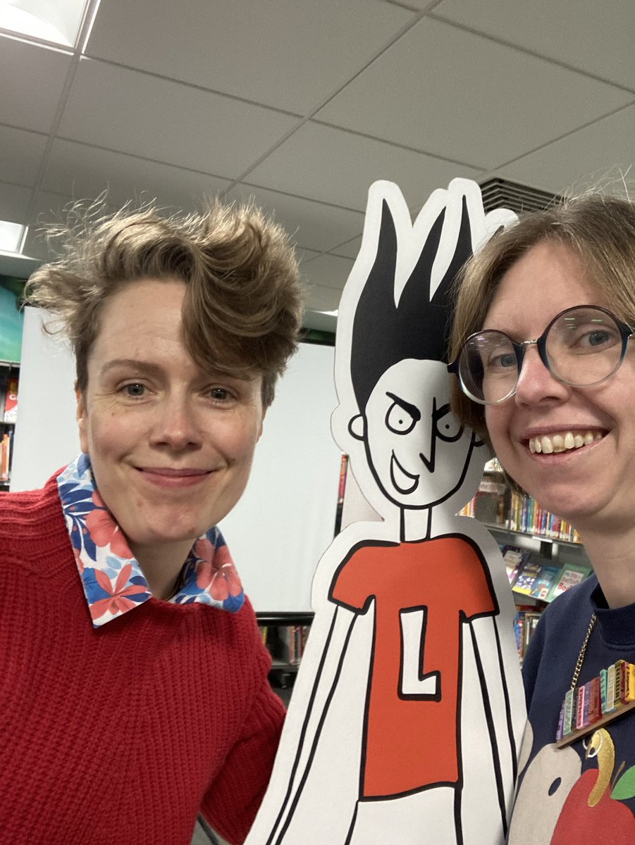 Wowser @TolaOkogwu @Louiestowell what a brilliant day @HaltonLibraries. Such a privilege to spend time with our @WorldBookDayUK authors #WorldBookDay #readyourway.
