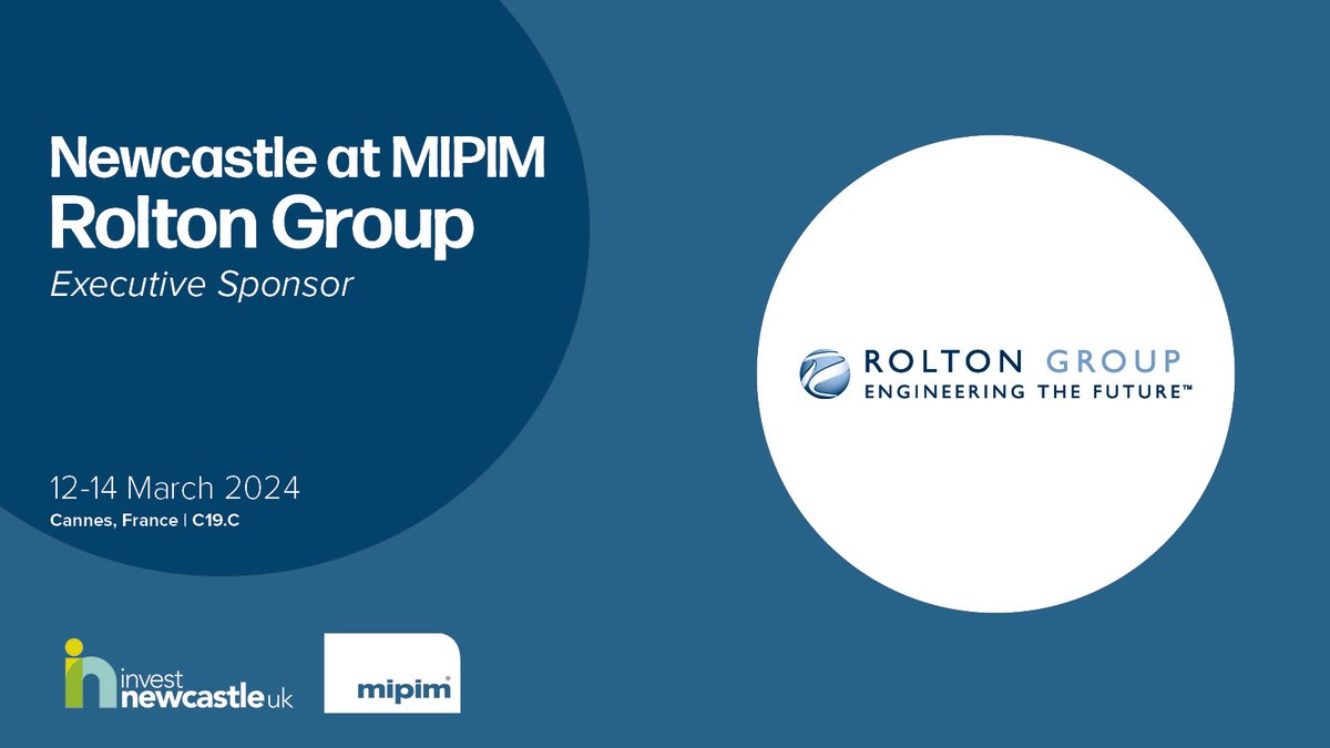 This year at MIPIM we will be joined by engineering practice <a href="/RoltonGroup/">Rolton Group</a>

We are delighted to have their team on-board who are passionate about innovation and environmental sustainability.

Find out more about Rolton Group: investnewcastle.com/partners/rolto…

#NewcastleAtMIPIM