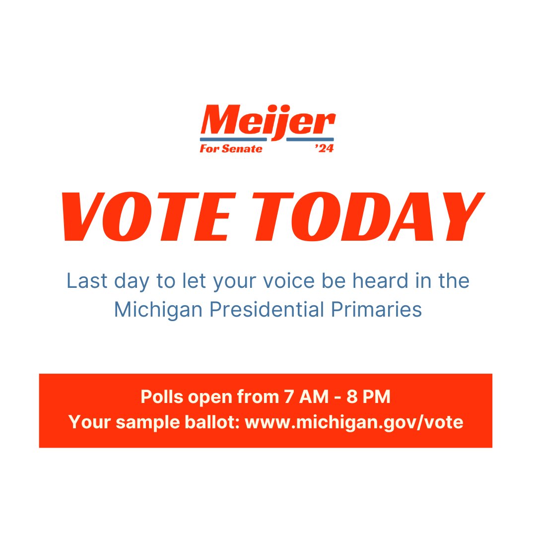 Have you voted today? This is your friendly reminder! #ElectionDay #Michigan
