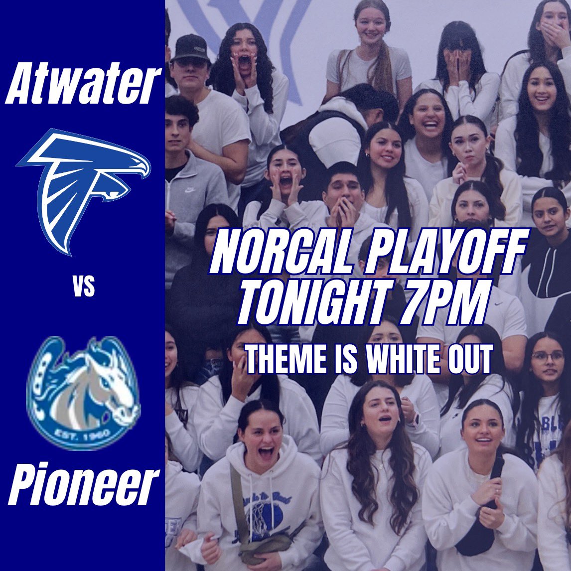 White Out!! ⚪️⚪️ #WeAreAtwater⬜️⬜️