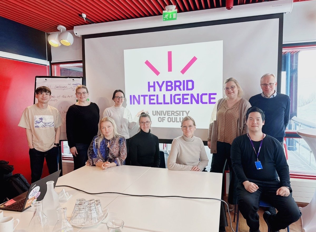 New things brewing the Hybrid Intelligence research group @unioulu! In our Nallikari workshop we crafted our scientific roadmap for the future with the HI members. On the agenda we had our Metaverse strategy and collaboration with @UICOulu 🚀 #HybridIntelligence #Metaverse #AI💜