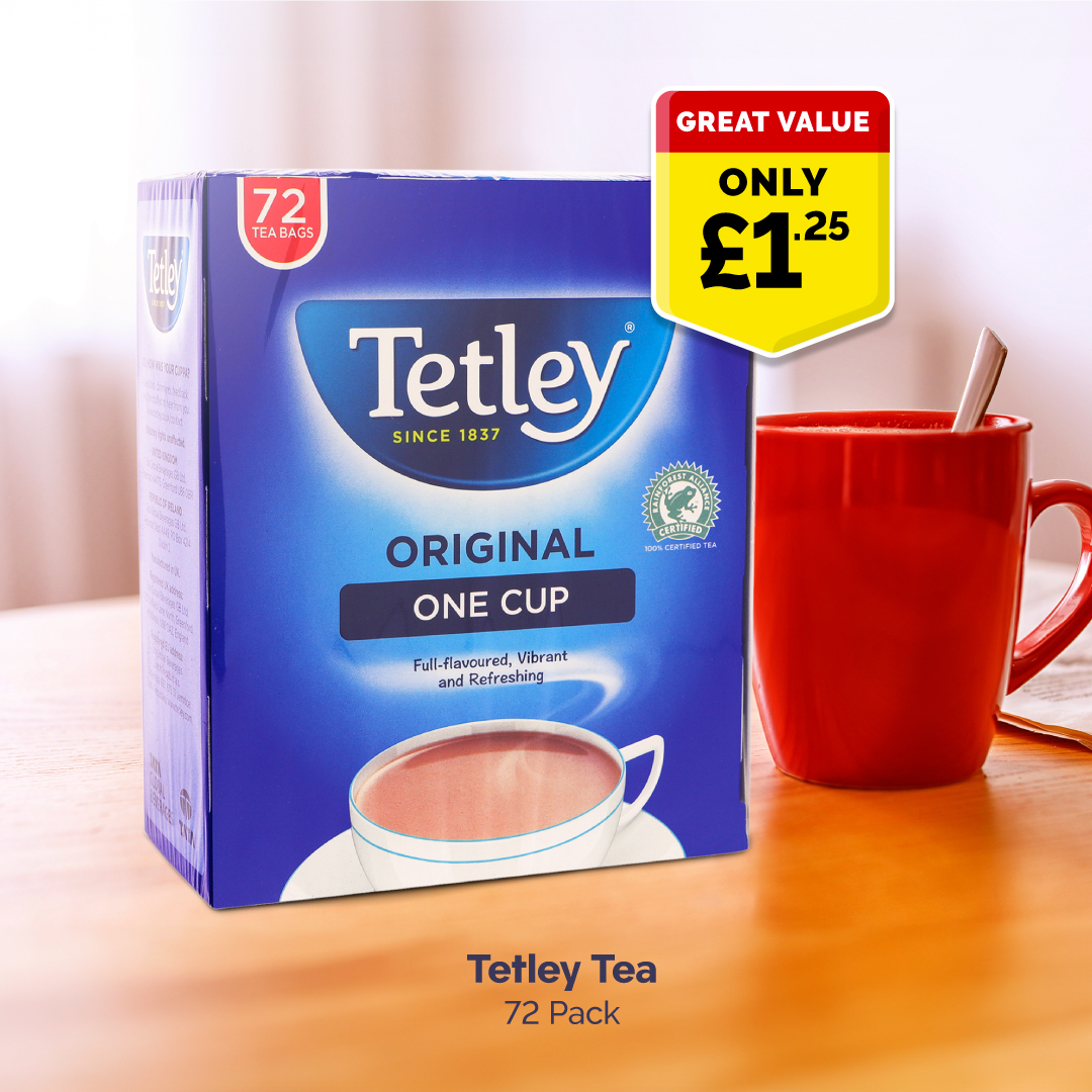 Poundstretcher1's tweet image. Experience the full-flavoured bliss of Tetley Original Tea - 72 packs for just £1.25!

Click to know more 👇 
ow.ly/ZPFo50QH3rs

#TeaTimeJoy #TetleyTea #PocketFriendly
