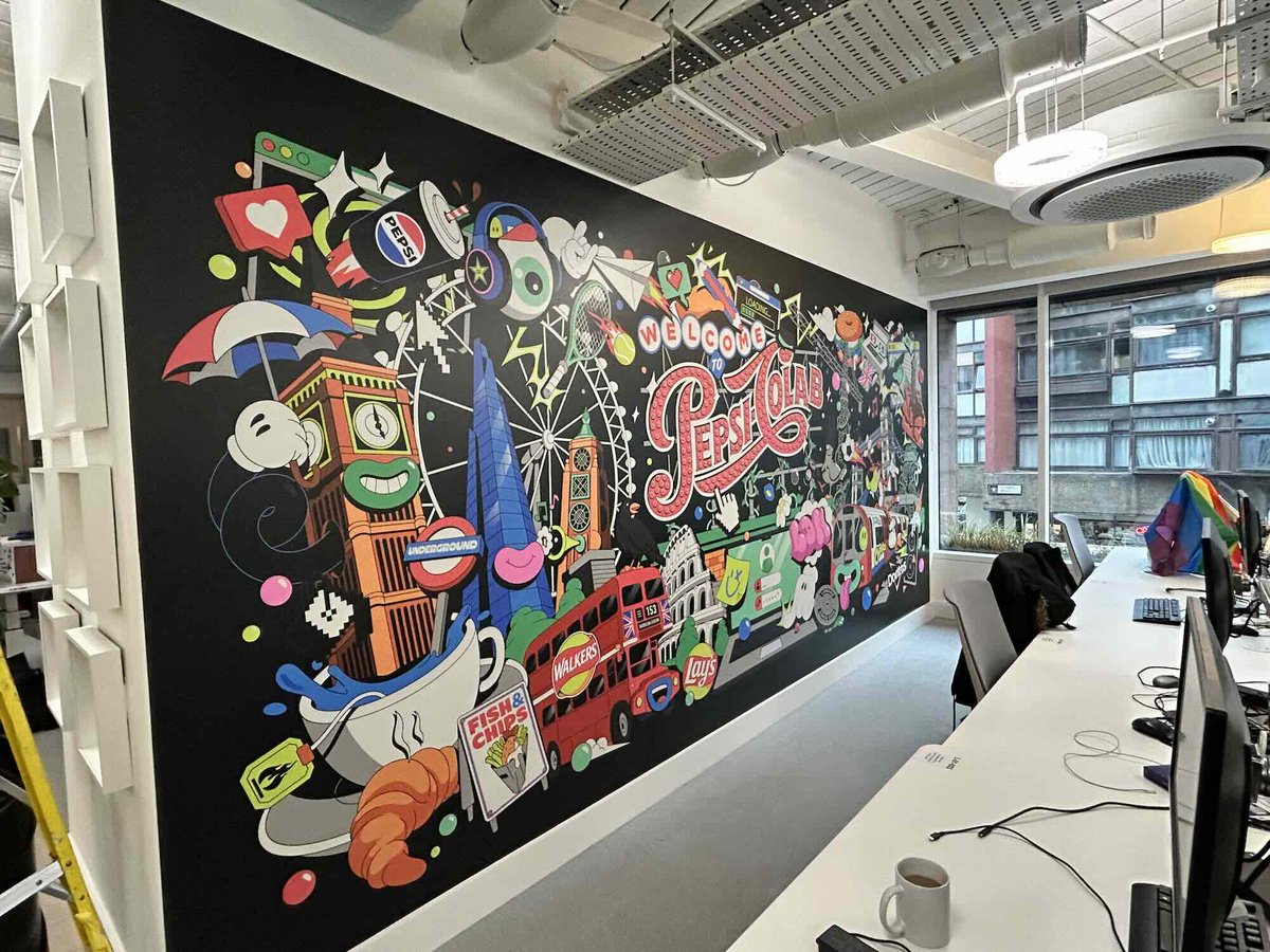 mjcp_london's tweet image. 🌟Some of our recent work! 🌟 Some striking wall graphics! - Installed Dec 2023.
#largeformatprint #wallgraphics #vinylprint #MJCPPrint #LondonPrint #Clerkenwellprinting #PrintingShoreditch