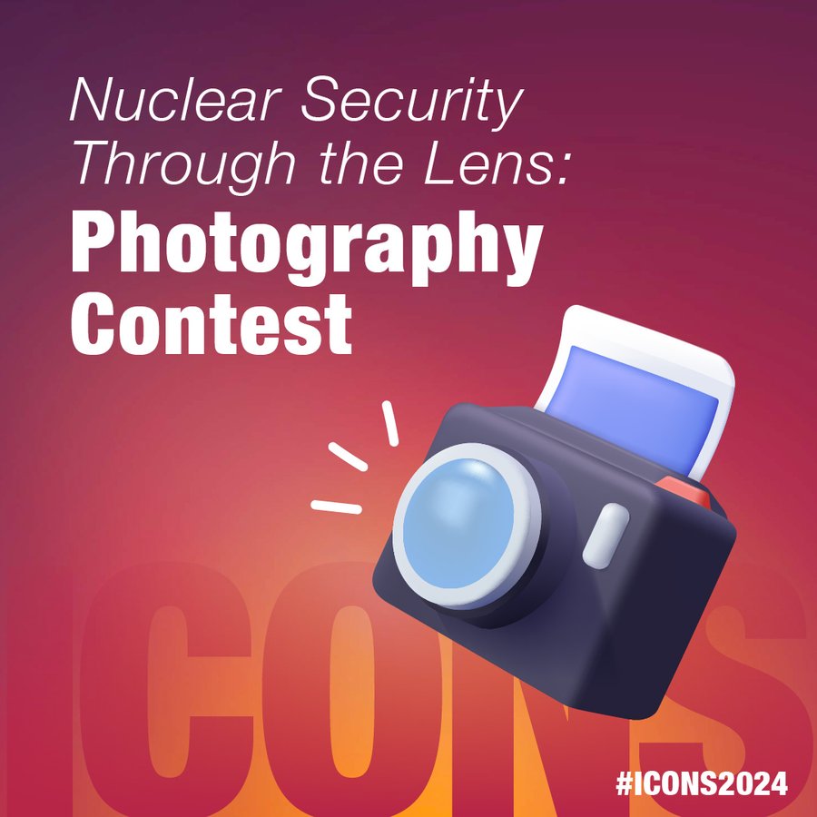 📣 Last chance to submit your photographs showcasing #nuclear security work worldwide 📸 Selected photographs will be displayed during the International Conference on Nuclear Security: Shaping the Future (#ICONS2024), and featured on the @iaeaorg website➡️atoms.iaea.org/3HYh6JX