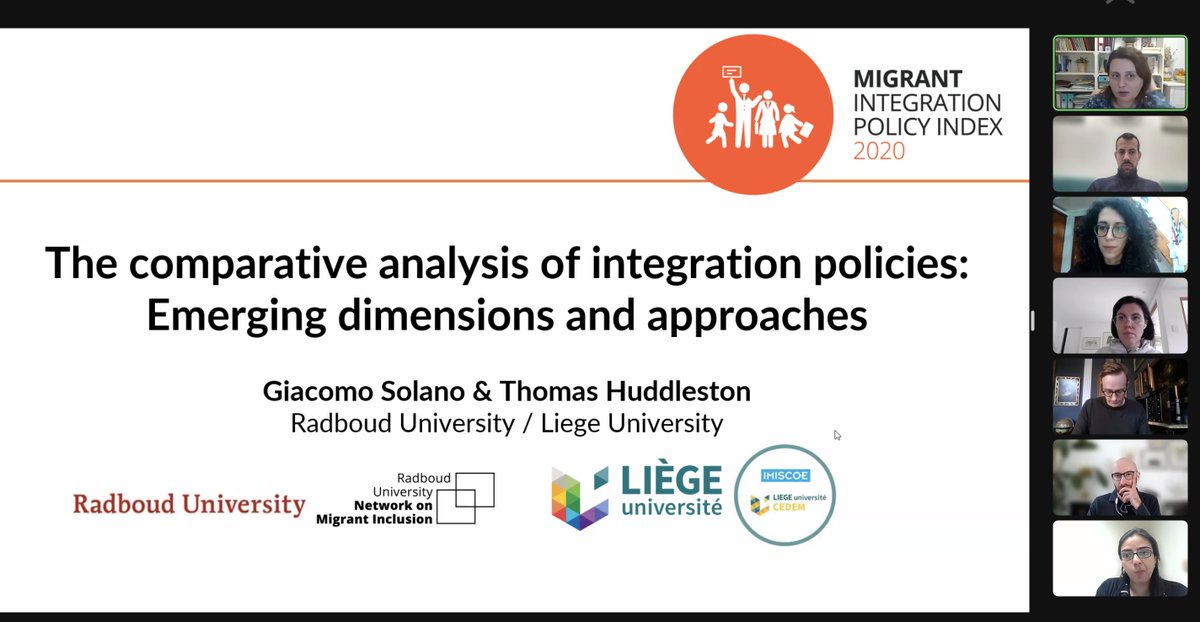 Happening now! ➡️Come and join #GiacomoSolano & #ThomasHuddleston discussing #migration, #integration #policies. More info: ecpr.eu/Events/165