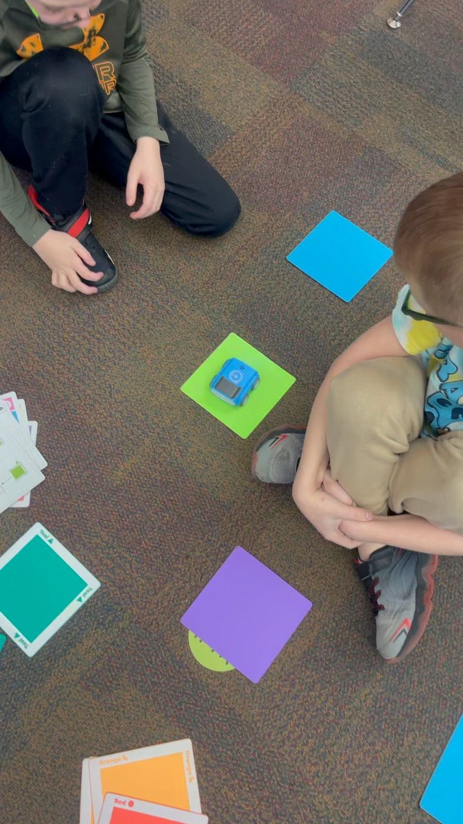 Beep boop, it's coding time! Spent the day with some amazing 1st and 2nd graders from Midland Elementary, whizzing around with indi the robot car from Sphero! It was inspiring to see their creativity and problem-solving skills shine. The future of coding is bright! ✨🚀 👾💻 🤯