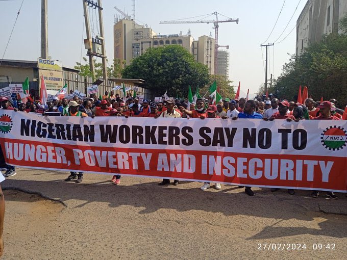 NLC Protest good to go in Some parts of Nigeria.
#EndHungerProtest