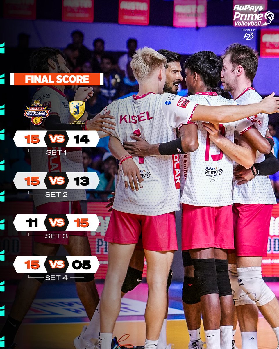 Off the mark in Season 3️⃣👌

The Season 1️⃣ champions open their account with a crucial win 🆚 #KochiBlueSpikers 👏

#RuPayPrimeVolley #PVL #AbMachegiDhoom #AsliVolleyball #KTBvKBS