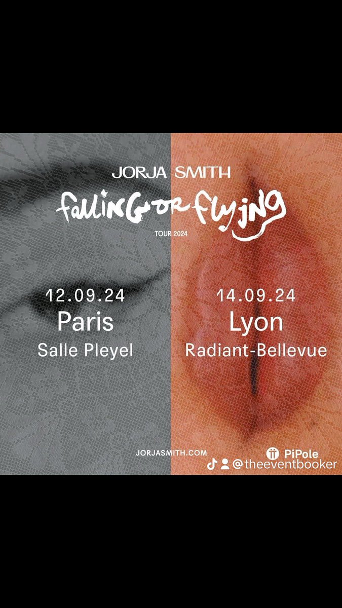 Afin de pré commander tes places pour les concerts de #jorjasmith à #paris et #lyon en Septembre 2024
Tous ce passe en dm 📩