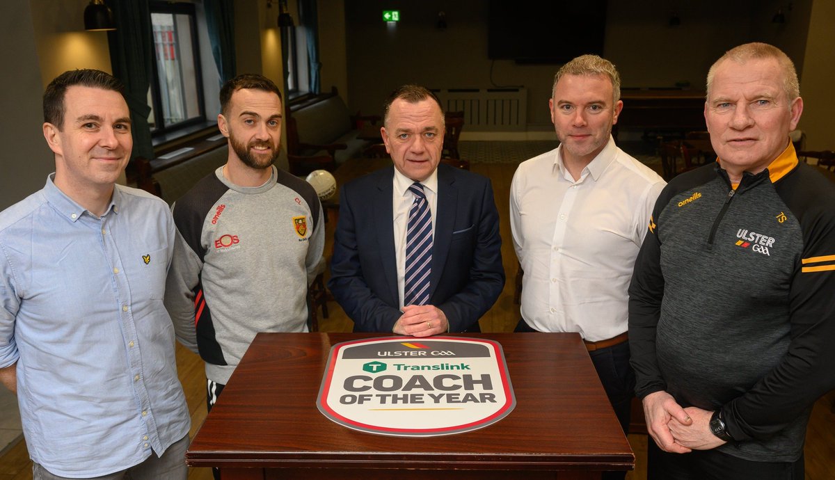 Nine dedicated volunteer coaches from across Ulster have been listed as finalists in the <a href="/Translink_NI/">Translink</a> Ulster GAA Coach of the Year Award!🙌

Now it's the turn of YOU, the public, to get VOTING✨

Visit 👉 ulster.gaa.ie/translinkcoach… to cast your vote before 11.59pm Fri 8th March 🗳️