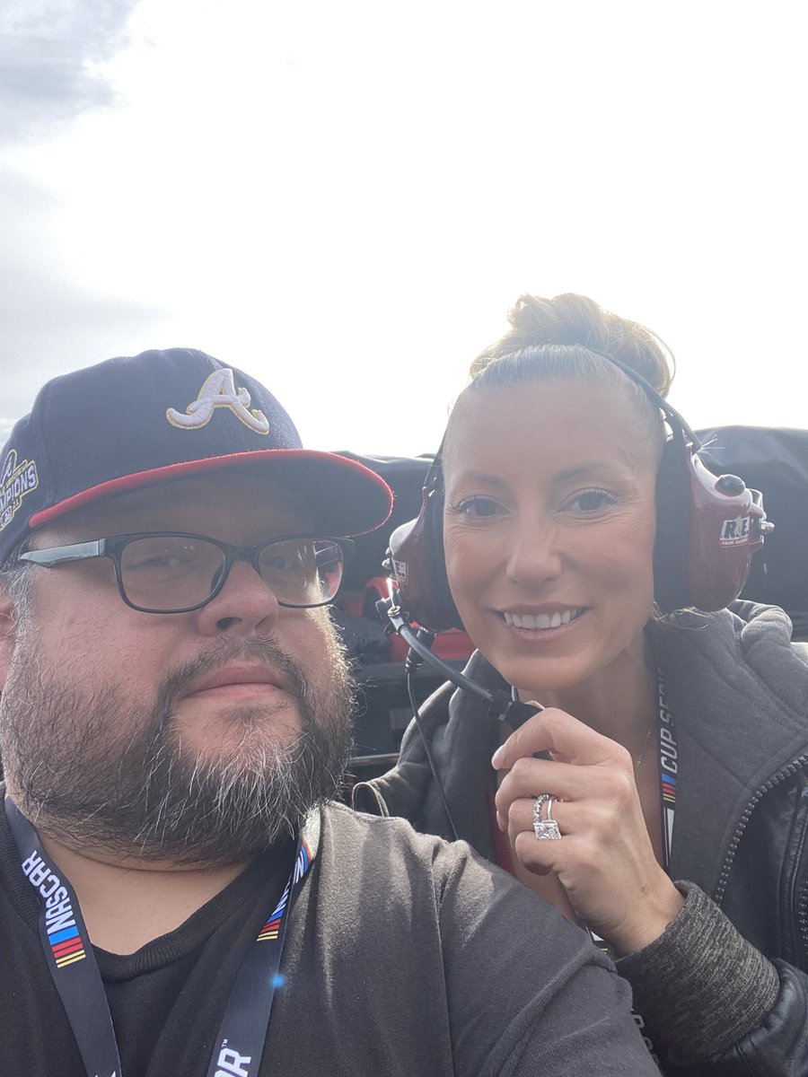 I have interviewed @NHRA #TopFuel driver @LeahPruett_TF a few times on @SRWRadio! Saw her during #Ambetter400 race at @ATLMotorSpdwy and she was nice enough to have small chat and also take picture with me! Will miss her racing this season