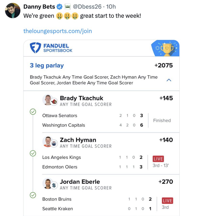 ThaLoungeSports's tweet image. WHAT A NIGHT IN THE LOUNGE

+6900 ✅
+2203 ✅
+2075 ✅
+1364 ✅
+1286 ✅
+1177 ✅
+900 ✅
+750 ✅
+260 ✅
+240 ✅

To celebrate, we're giving away $50 to 5 people who like and RT this tweet 💰

whop.com/larrys-lounge