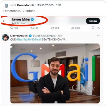 Betevere's tweet photo. @PatoBullrich ÉL: @JMilei  levanto el retweet PERO OFENDIO A LO QUE MÁS AMO EN EL MUNDO MI HIJA DELFI QUIEN TIENE SD y NO ES IDIOTA. YA DIJO MOGOLICO. BASTA  DE OFENDERNOS CONOZCANOS Y LLENESE DE AMOR PURO QUE SEA TENDENCIA @DELFIELAMORENPERSONA https://t.co/pSdRtUGPad
