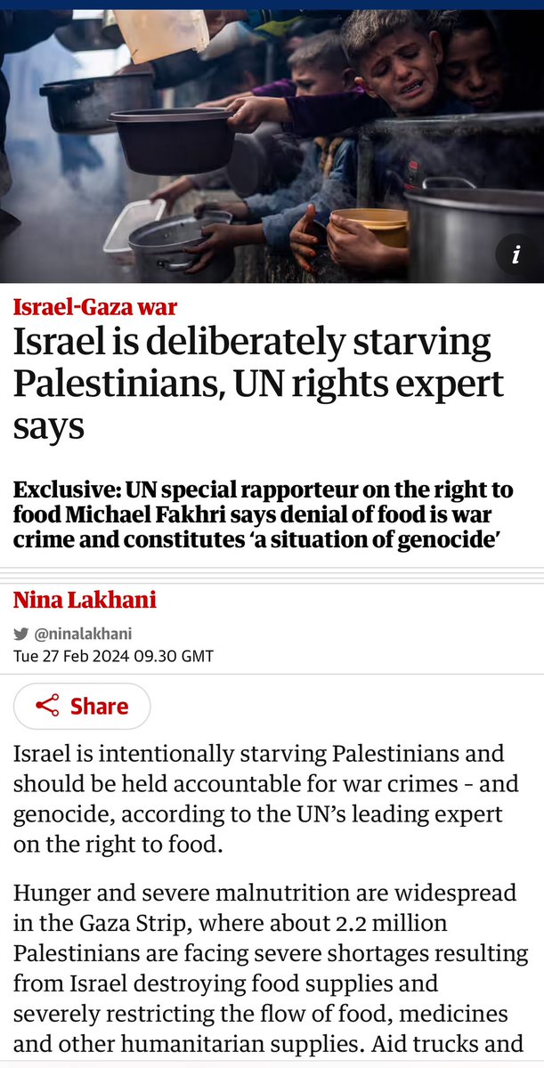 How many Palestinian children must die of starvation before @JustinTrudeau’s sadistic government restores funding to UNRWA? #gaza #genocide @HonAhmedHussen @melaniejoly @viraniarif #UNRWA