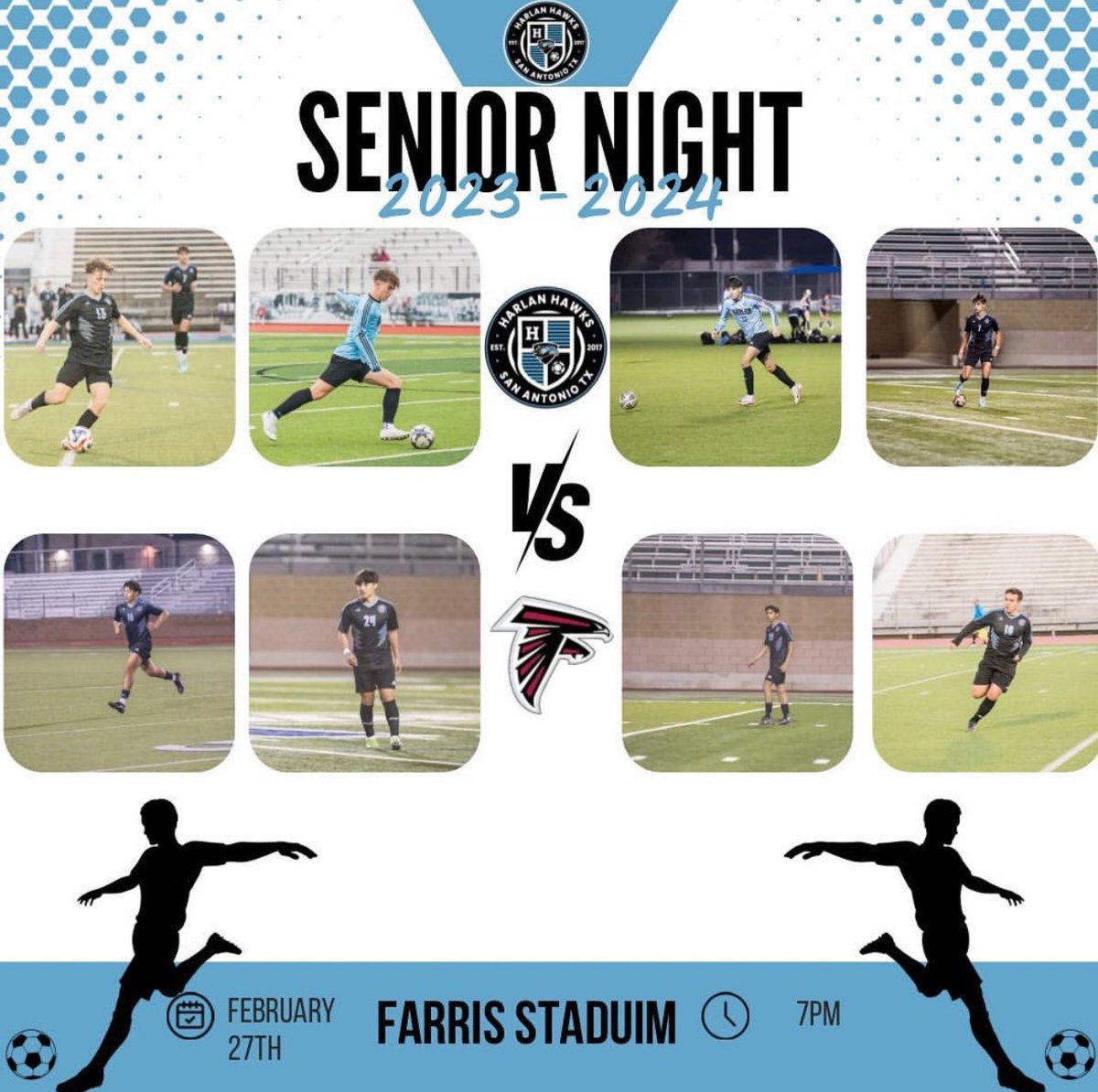 Senior Night 👨🏻‍🎓 for our Harlan/BVB boys tonight at 7:00pm at Farris! Come out & support.⚽️@HarlanSoccer @litosBVBIASA @RileyMcNamara05 @SamAllen06 @Carlos06Luna @alee_vargasss & Hugo