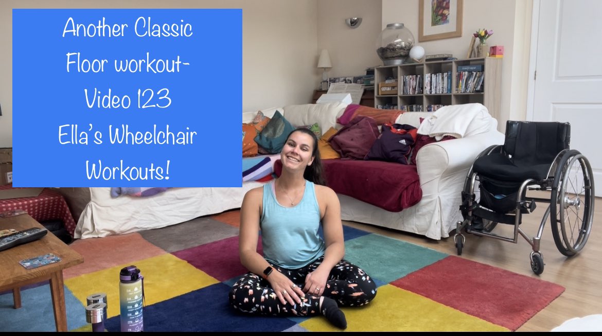 Happy Tuesday! This is a re-release of a more recent workout of mine! Ella’s wheelchair workout- video 123 is another popular floor workout that has been stormed with views on my channel! Have fun and workout hard! youtu.be/D-PMCK-Olzg?fe… #Ellas #wheelchair #workouts