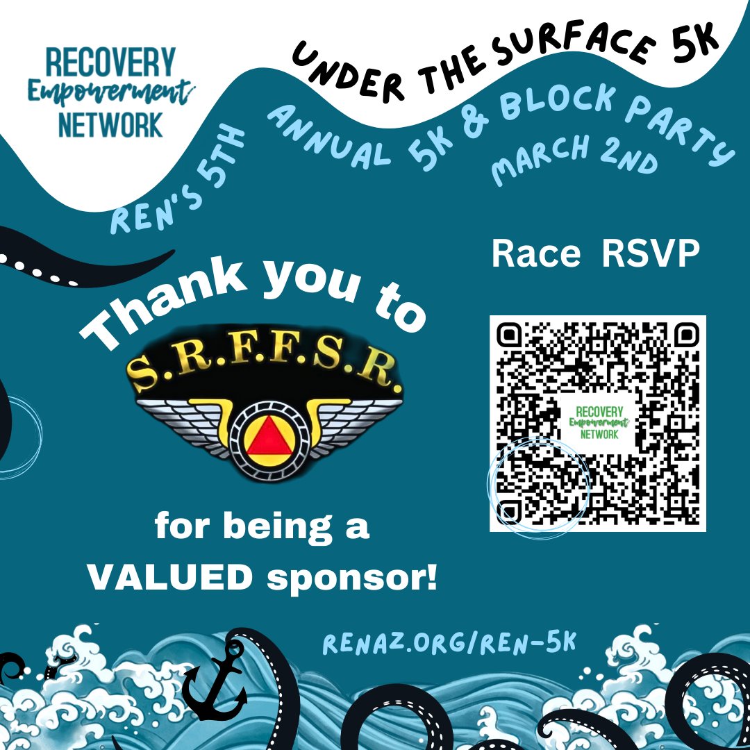 Thank you to Sober Riders Motorcycle Club for helping to sponsor our 5K Event. Become a runner by going to the link in the bio.

#mentalhealth #nonprofit #5K #sponsored #SoberRiders

Become a runner for the 5K
renaz.org/ren-5k

Sober Riders MC
soberridersmc.org/index.html