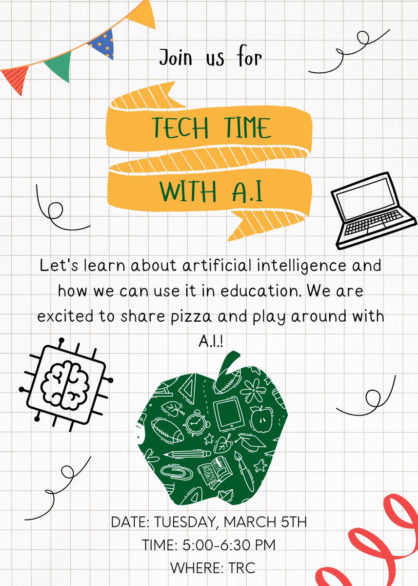 CitrusEdTech's tweet image. Don&apos;t forget to join us for Tech Time! Teachers check your email for the sign-up sheet. #CitrusEdTech #TechInnovators #TechTime