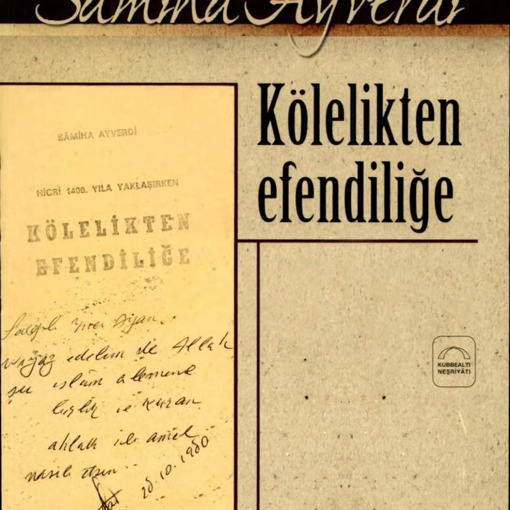 "Kölelikten Efendiliğe adlı kitabın yazılış sebebi, İslâm âleminin ölüm kalım dâvasını samîmî bir çığlık hâlinde müslüman dünyâsına aksettirmekten ibârettir."
 O da Bana Kalsın
Sâmiha Ayverdi
 Anma toplantımızda,Sn.Ayhan Pala "Kölelikten Efendiliğe" başlıklı konuşma yapacaktır.
