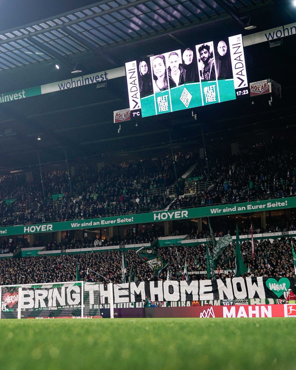 #LetThemFree 

Anlässlich 150 Tagen Geiselnahme ruft der Freundeskreis von #Hersh #GoldbergPolin mit Unterstützung unser Fans zur erneuten Kundgebung und für die Freilassung der Geiseln auf. 👇

#Werder