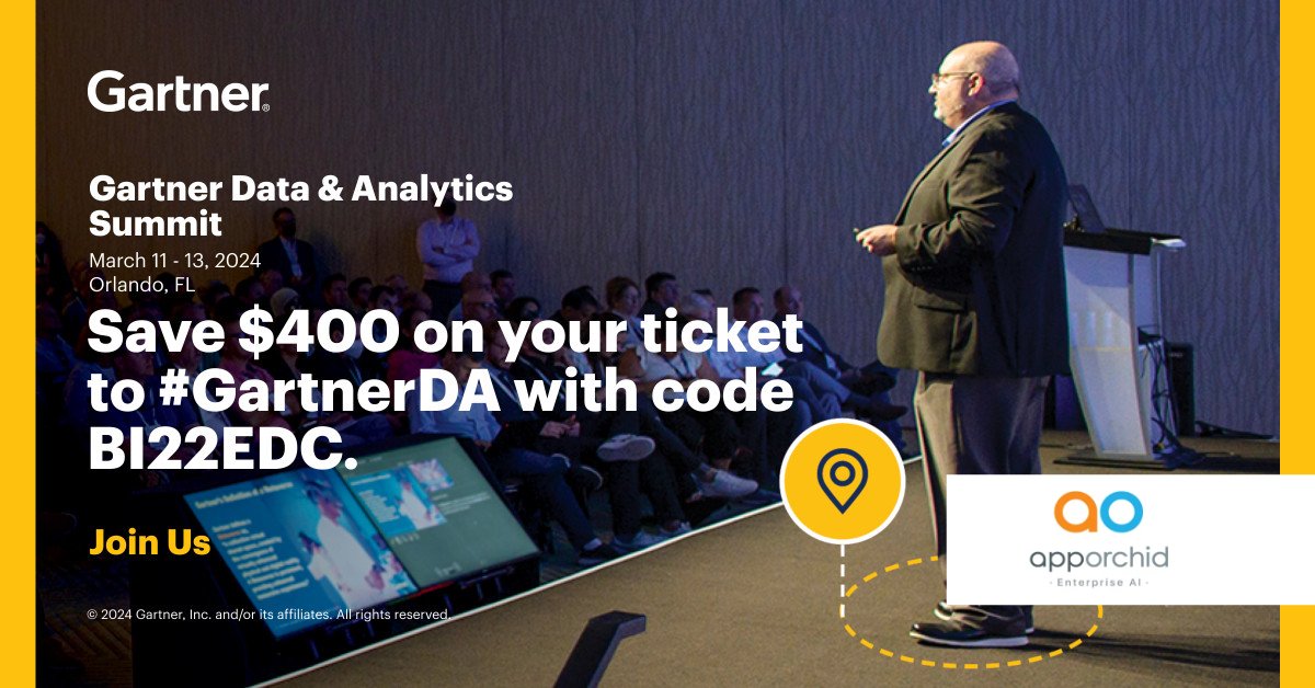 We’re excited to be exhibiting at the Gartner Data &amp; Analytics Summit in Orlando, FL on 3/11-3/13!
 
Visit our booth #1647 at the Summit - we’d love to show you how we can help you with your business challenges.

Use our code BI22EDC  to save $400 i.snoball.it/p/6UVF/i