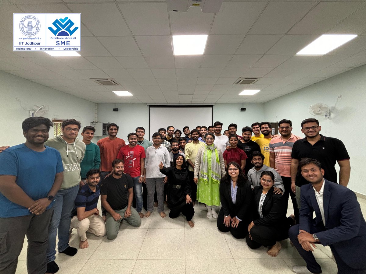 office_sme's tweet image. SME, IIT Jodhpur hosted a workshop with Ms. Suhasini Seelin, theatre artist &amp;amp; adjunct faculty at School of Liberal Arts, IIT Jodhpur. Her expertise in public speaking &amp;amp; communication was invaluable.

#SMEworkshop #IITJodhpur #PublicSpeaking #IIT #SMEIITJodhpur #EducationEvent