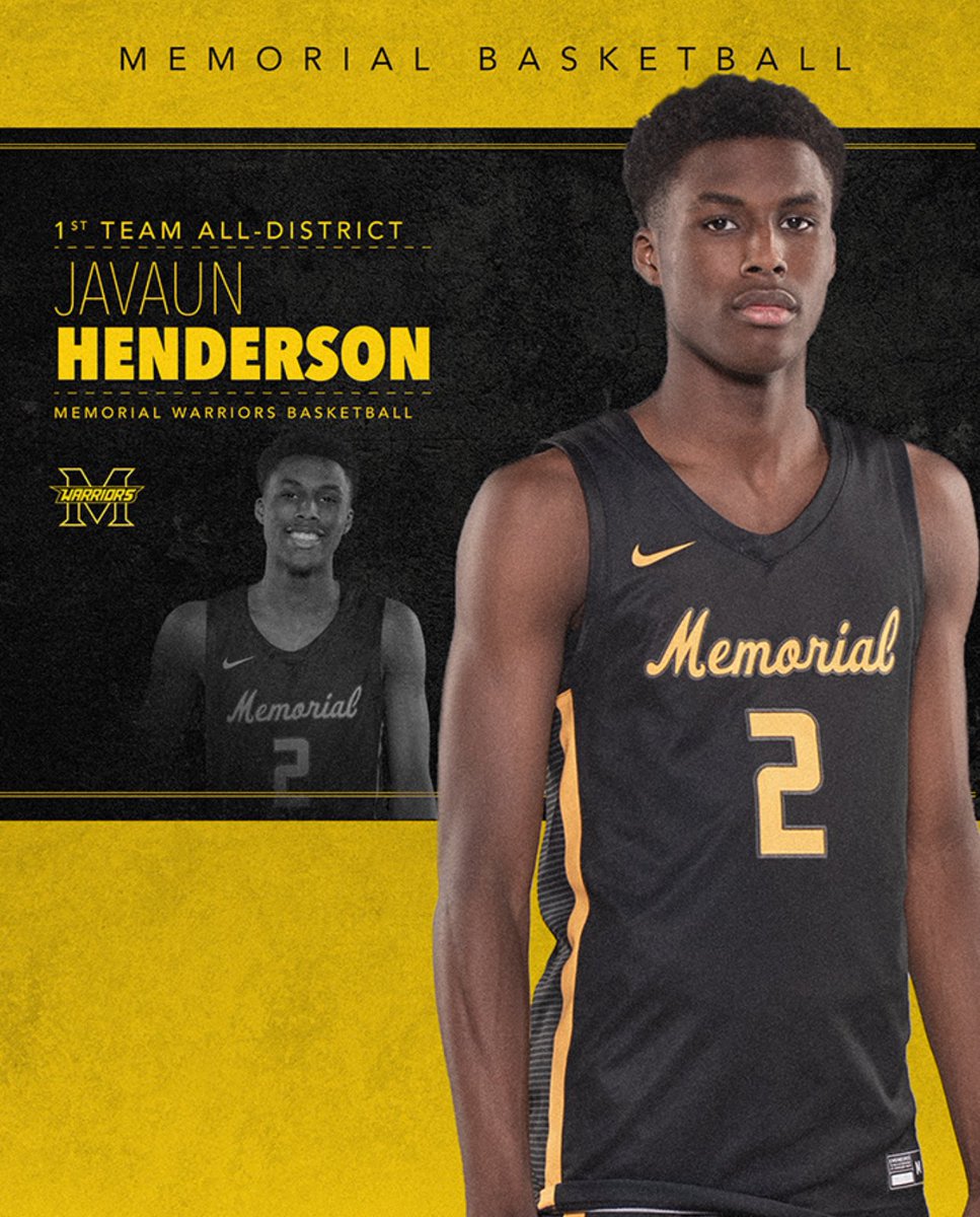 Frisco Memorial Basketball (@friscomemo_bb) on Twitter photo Congrats <a href="/Javaun2H/">Javaun Henderson</a> 
1st Team All-District 10-5A Congrats <a href="/Javaun2H/">Javaun Henderson</a> 
1st Team All-District 10-5A