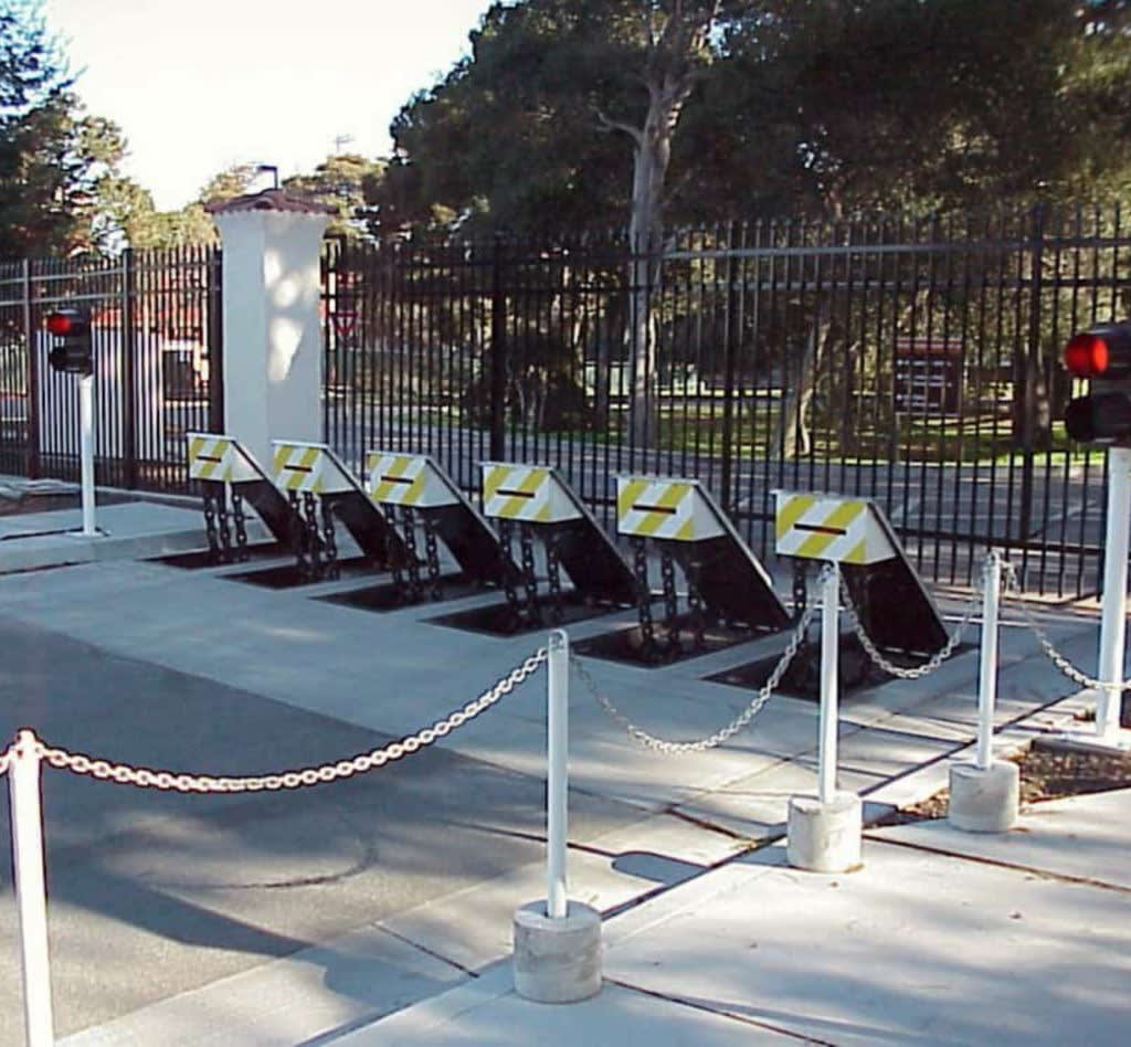 What is a K-12 rating? Delta Scientific designs and manufactures high-security bollards, barricades, and gates that meet or exceed the Department of State's crash test certification requirements. A K-12 crash certification..(bit.ly/38Ls8Ak) #barricade #security