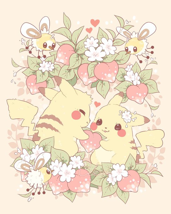 「pikachu heart」Fan Art(Latest)