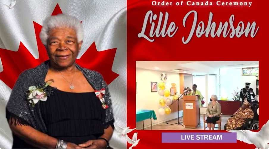 Congratulations to Ms. Lillie Johnson, founder of @SickleCellON on being inducted into the Order of Canada! Livestream on now: youtube.com/watch?v=lgv8BU…