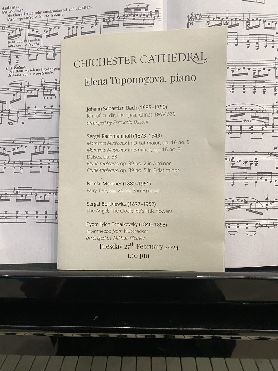 Elena Toponogova (@elenatoponogova) on Twitter photo Always so happy to be/play at <a href="/ChiCathedral/">Chichester Cathedral</a> and was lucky to see John Craxton’s Tapestry ✨ Always so happy to be/play at <a href="/ChiCathedral/">Chichester Cathedral</a> and was lucky to see John Craxton’s Tapestry ✨