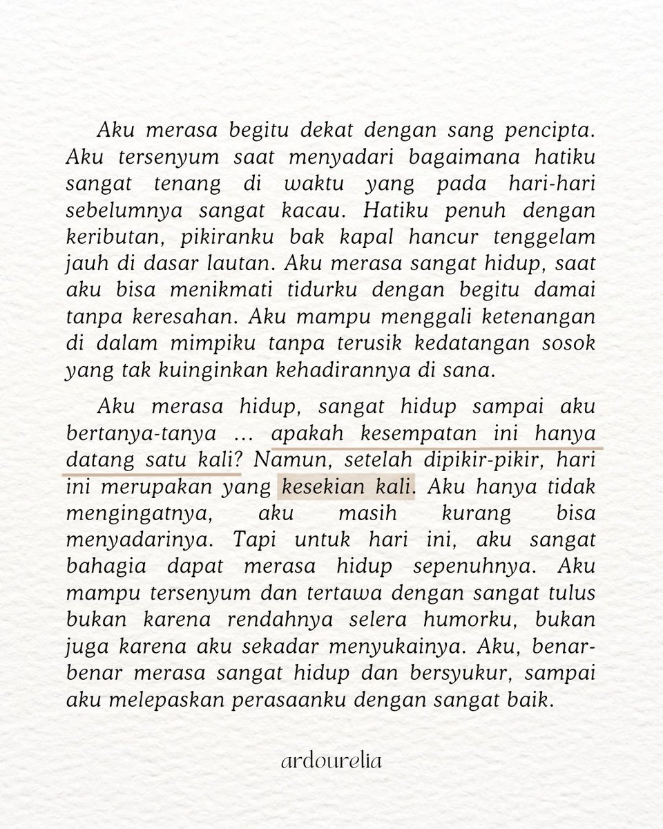 literarybase's tweet photo. Karya Untuk hari ini, aku merasa sangat hidup.
https://t.co/GK3MxjUFUZ