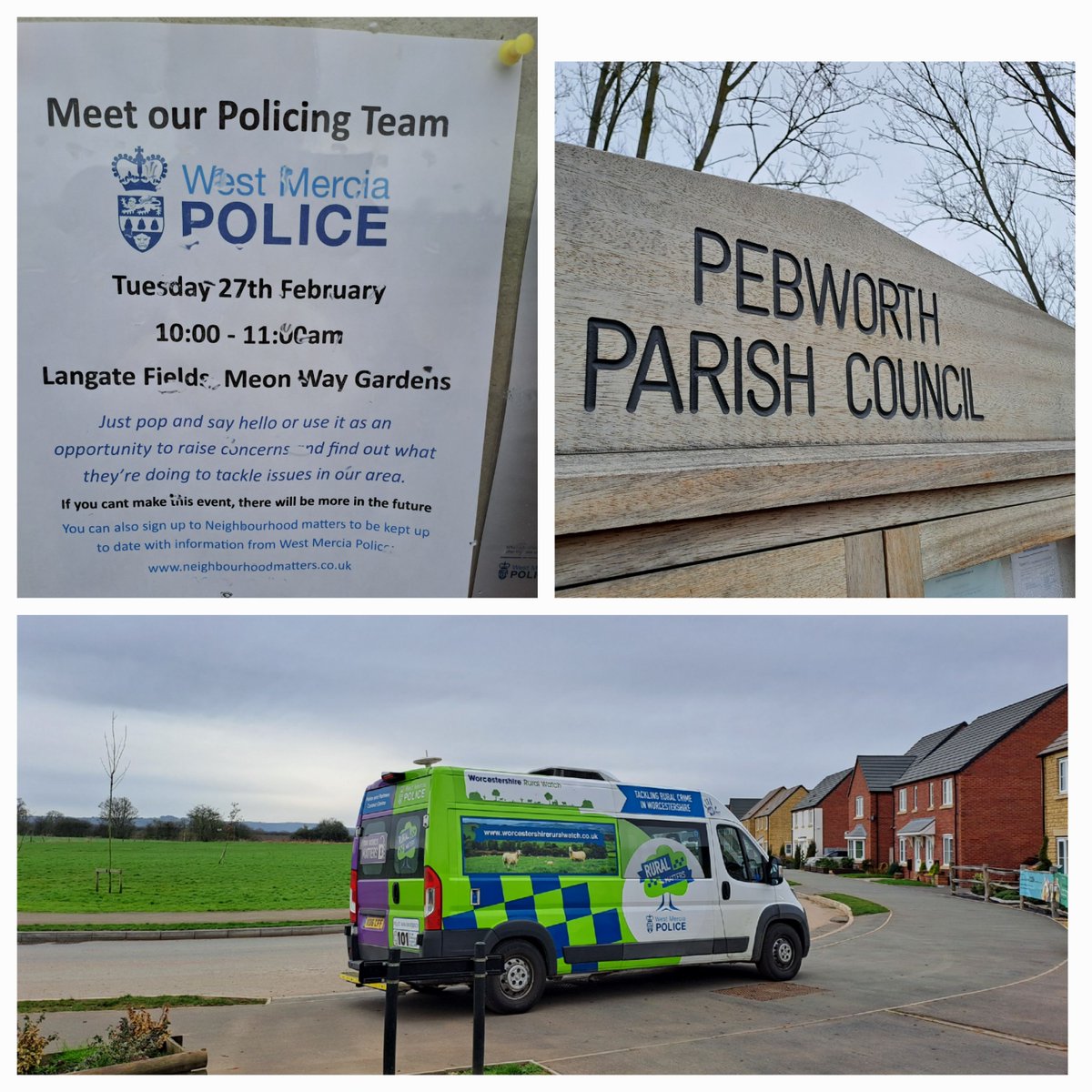 PC Prentice and PCSO SANSOM attended Meon Way Gardens, Long Marston this morning for an engagement session with its residents. Concerns raised by residents and reassurance given by the team on low crime statistics for the area. 🚔 #CommunityEngagement #ruralmatters #saferpeople