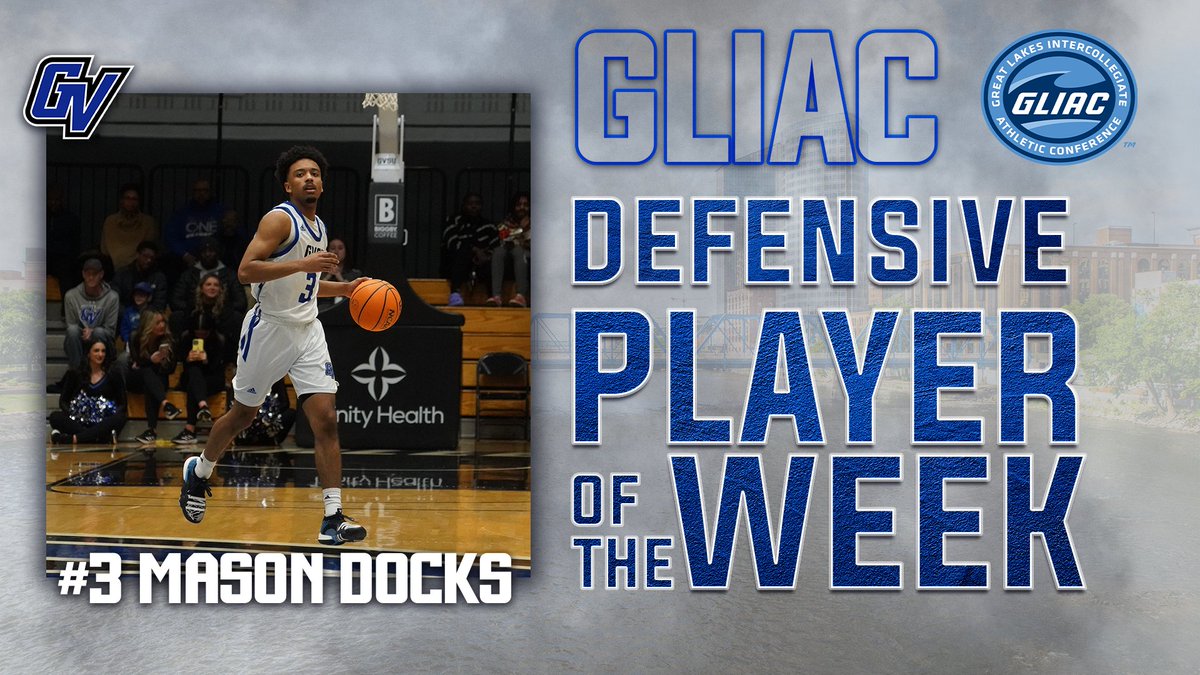 Lockdown 🔒 Congrats Mason on being named the GLIAC Defensive Player of the Week! #AnchorUp | #LetsGetThisWork