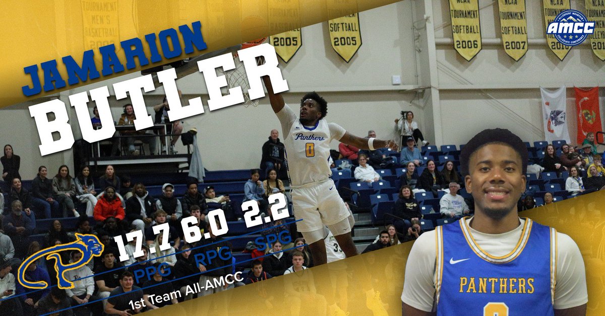 UPB_Panthers's tweet image. Butler Earns 1st Team All-AMCC Accolades 
buff.ly/48vQpaC