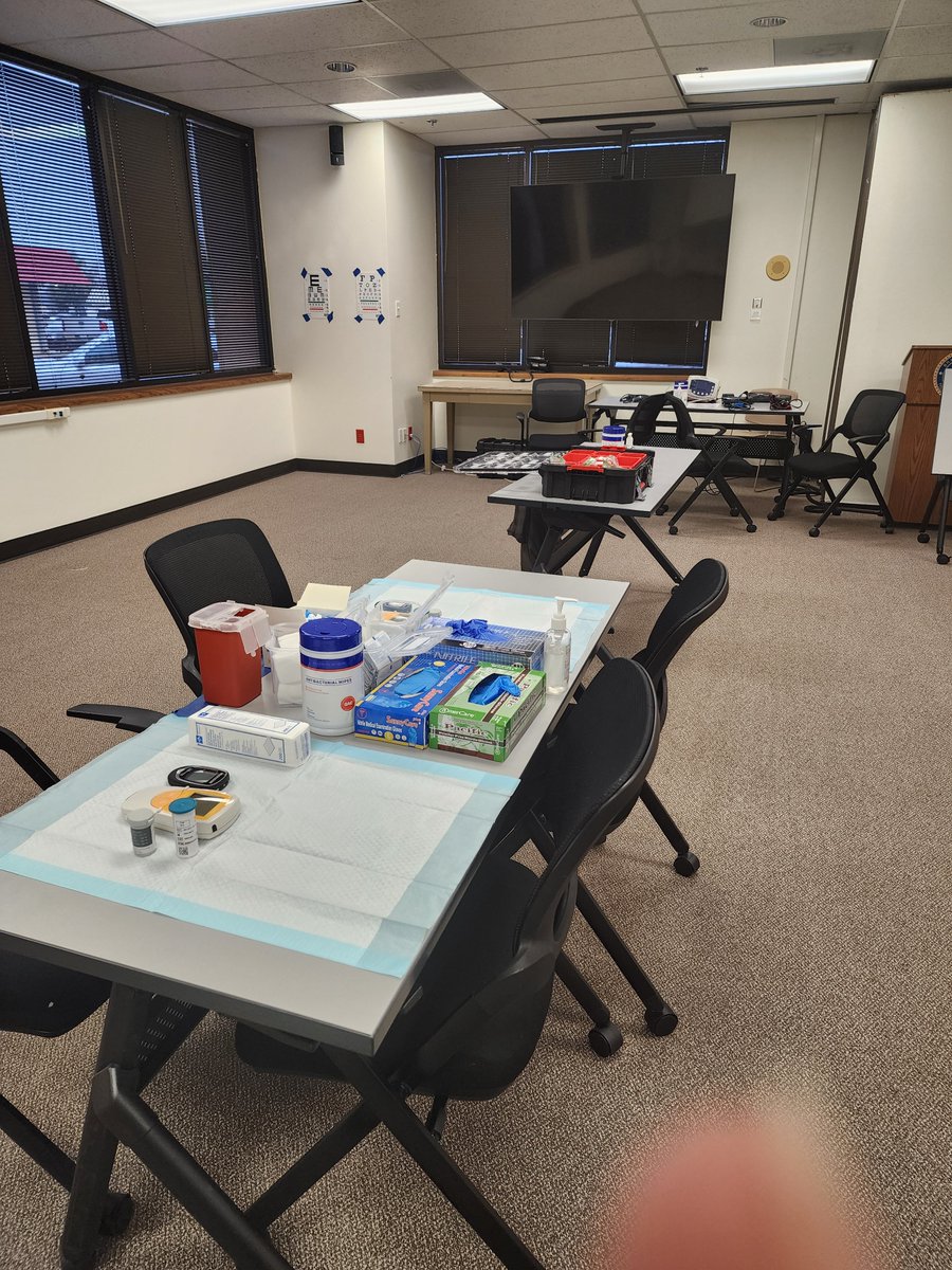 Preparations are underway for our Health Fair today featuring Blinn nursing students!  If you can't make it this morning, make plans now to stop by at lunch and get your health screenings!  10 am to 1 pm TODAY!
201 N Texas Avenue in Bryan.