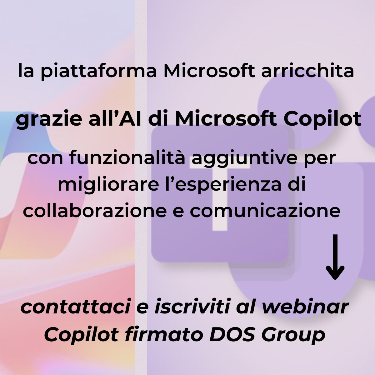DOSGroup's tweet photo. 🔴 Microsoft Teams: 𝑚𝑜𝑙𝑡𝑜 𝑝𝑖𝑢̀ 𝑑𝑖 𝑢𝑛 𝑠𝑒𝑚𝑝𝑙𝑖𝑐𝑒 𝑐ℎ𝑎𝑡

⬇
iscriviti al Webinar: 𝑫𝑶𝑺 𝑮𝒓𝒐𝒖𝒑 𝑪𝒐𝒑𝒊𝒍𝒐𝒕 𝑾𝒐𝒓𝒌𝒔𝒉𝒐𝒑
per scoprire le nuove funzionalità di Microsoft Team arricchita grazie all'AI Copilot!

#webinar #copilot #soluzioni https://t.co/fLhe4GnNQ5
