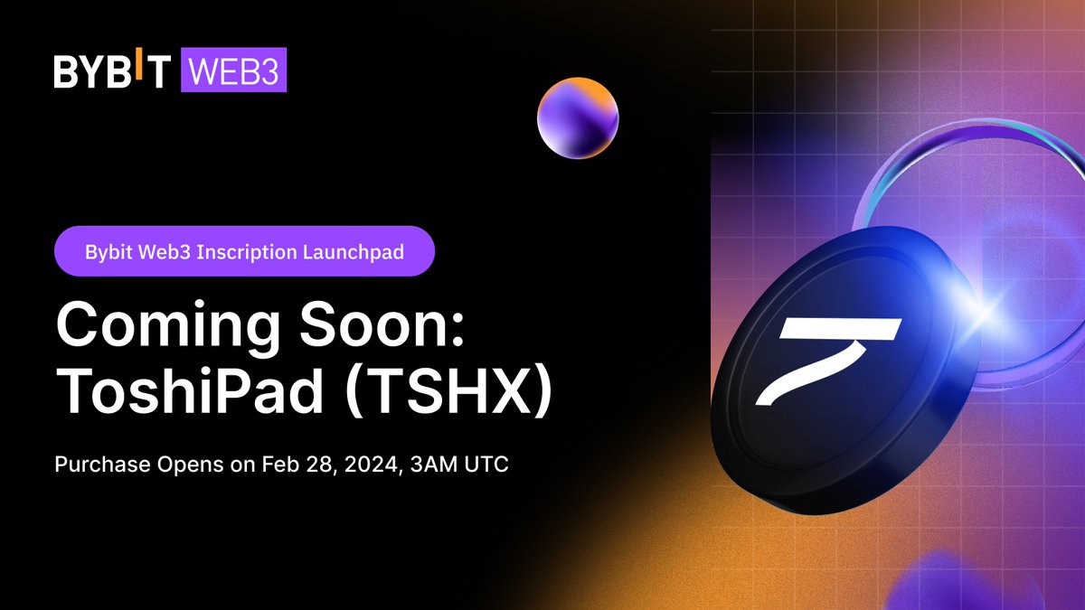 Bybit_Web3's tweet image. 🔥 Bybit Web3's Inscription Launchpad with @ordinalscouncil 

📢 ToshiPad @toshipadcom ($TSHX) - Empowering Ordinals Innovation In the dynamic realm of Ordinals, numerous hurdles impede progress, from funding constraints to technological barriers and a scarcity of mentorship.

📅…