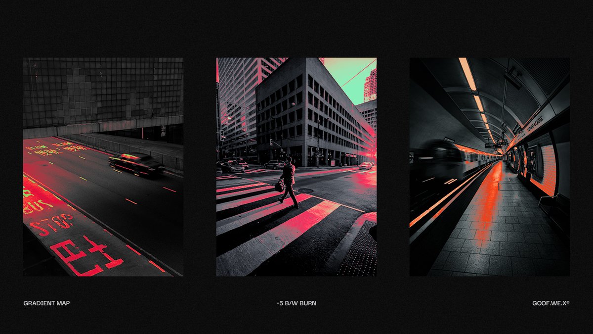 goof_we's tweet photo. +20 Gradient Map Pack Vol.01 (GRD File for Photoshop) on Gumroad

6 B/W burn Gradient Map
1 Ai File with 16 Gradient vector

Download
https://t.co/XVAIApRLMB https://t.co/iEZQiRRosN