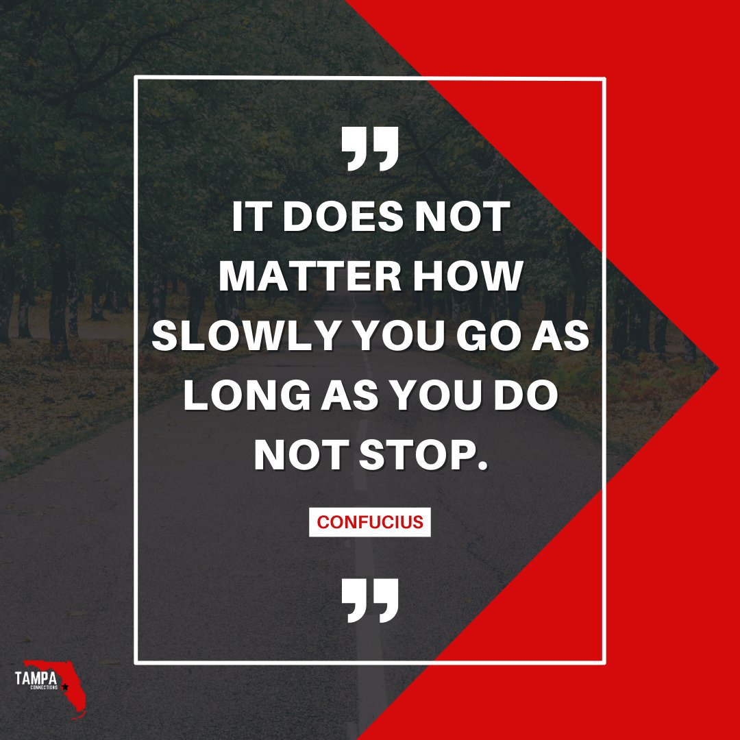 Slow progress is still progress. Don't lose sight of your goals. 🔜

#inspiration #inspirational #inspire #inspireothers #inspireyourself #inspirationalquote #quote #dailyquote #quoteoftheday #todaysquote #inspo #positivity #tampaconnections #goals