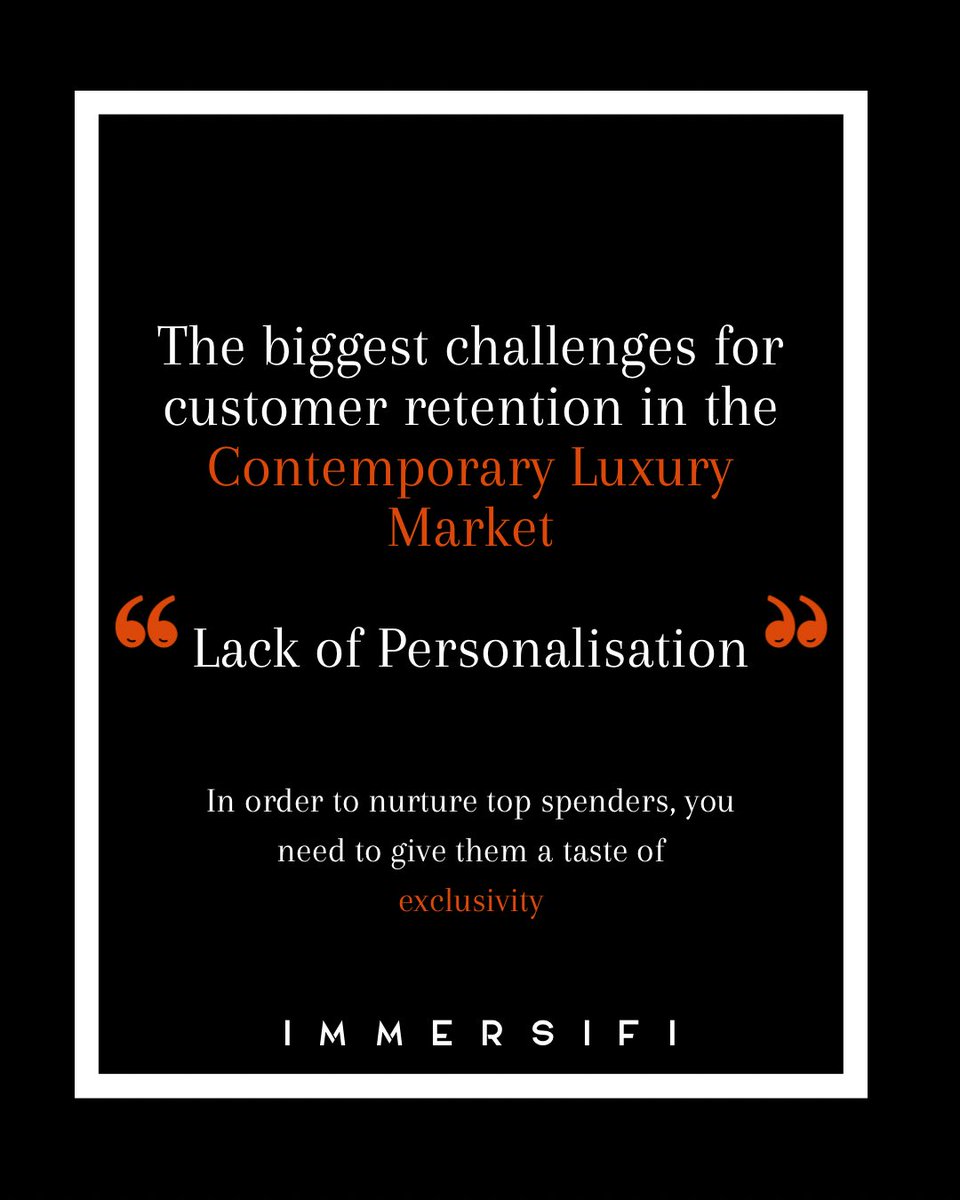 The biggest challenge for customer retention is lack or personalisation.