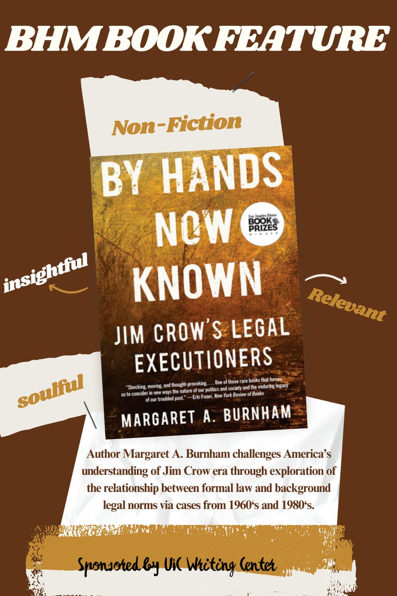 The WRC Celebrates #BlackHistoryMonth with work by 
Margaret A. Burnham, Director of Northeastern University’s Civil Rights and Restorative Justice Project.