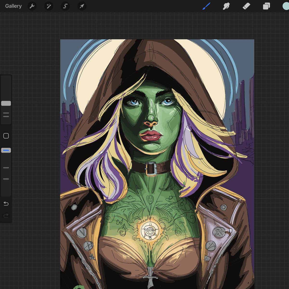 Art doesn’t stop! ✌🏼💚 Cover Preview for something special 🕺🏼🙌🏼 #art #comic #procreate