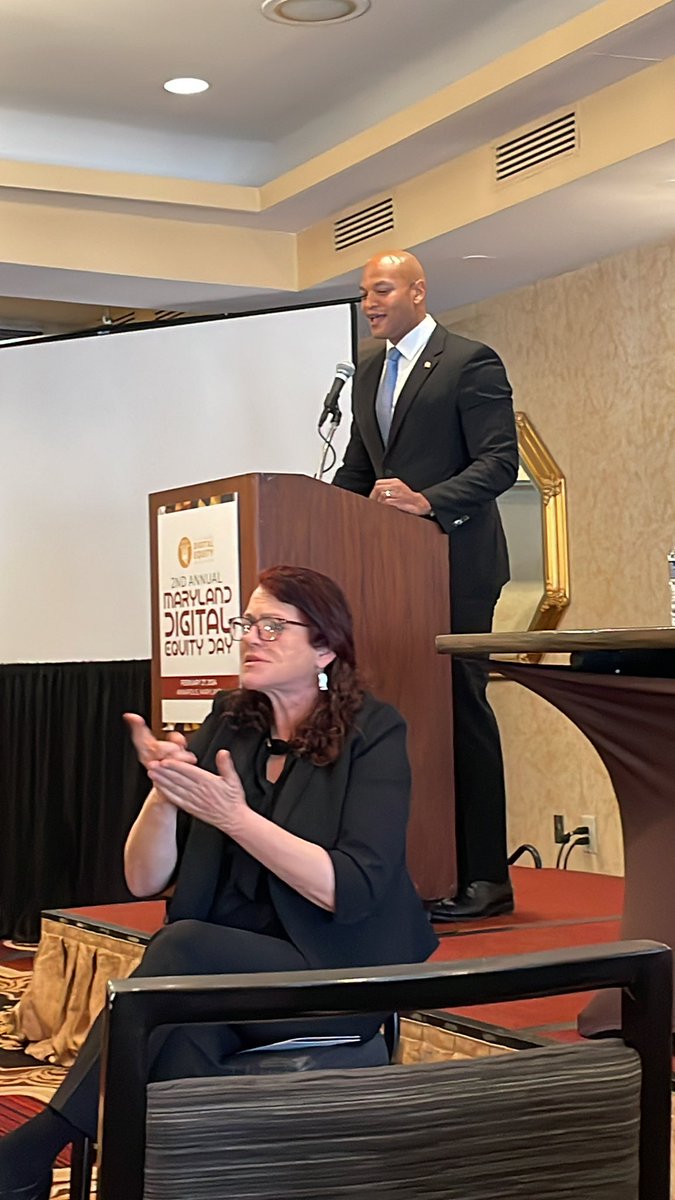 RuralMaryland's tweet image. Gov @iamwesmoore speaking at 2nd #Digital Equity Day #broadbandforall @BaltimoreDEC