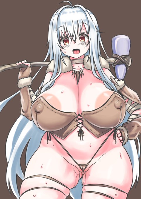 VroidMOD使ってValheim遊びたいが為に生まれた蛮族うちの子概念落書き 