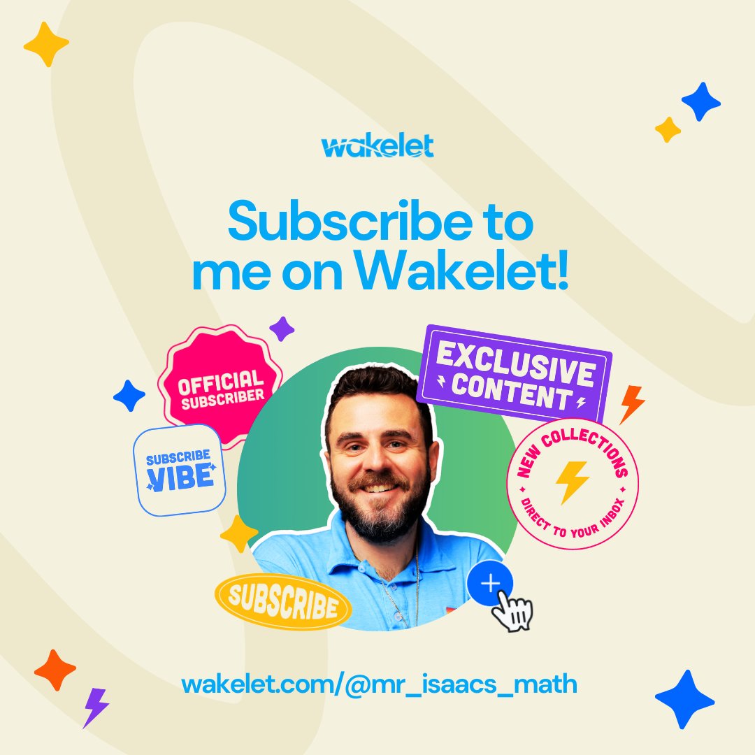 mr_isaacs_math's tweet image. I'm honored &amp;amp; grateful to be one of the new @Wakelet Trainers to have a subscribe option! 🙌 Use the 🔗⬇️ to have appsmash ideas, resource hubs, &amp;amp; templates, all within dynamic collections delivered directly to your inbox! #edtech #wakeletwave #teachers

wakelet.com/@mr_isaacs_math