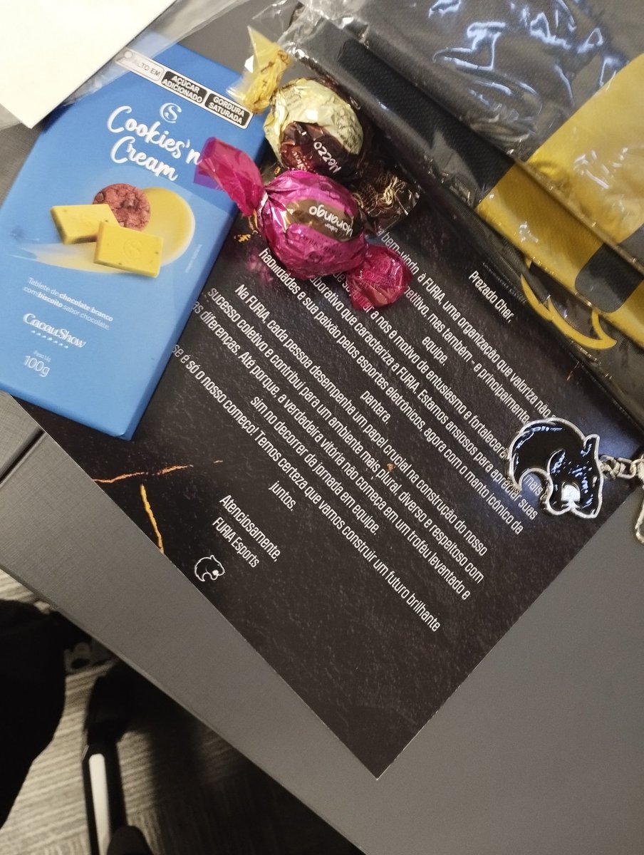 E assim foi nossa recepção, vamos nos doar ao máximo para elevar ainda mais esse manto, afinal todos somos FURIA!