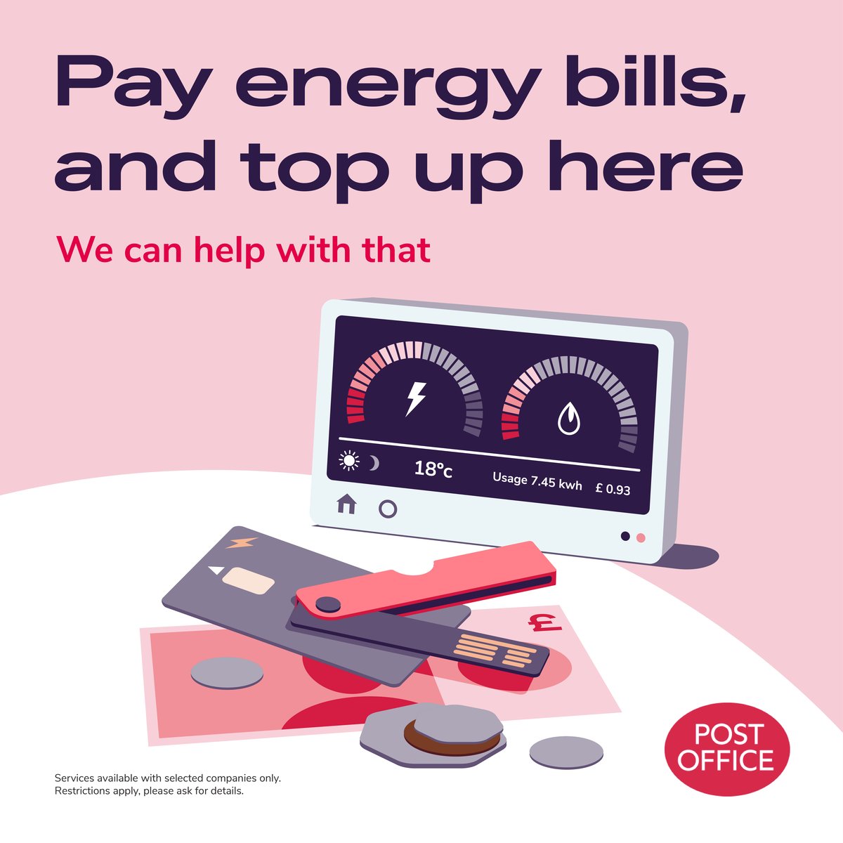 We're a one-stop shop to pay energy bills and top up your gas and electricity. 🔥⚡💰 #BillPayments #WeCanHelpWithThat